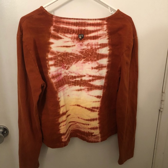 Kuhl tie dye long sleeve heavy T-shirt size large - Picture 6 of 8